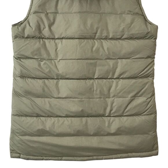New! Prana Ice Thistle Reversible Duck Down Feather Puffer Hooded Winter Vest - Picture 8 of 14